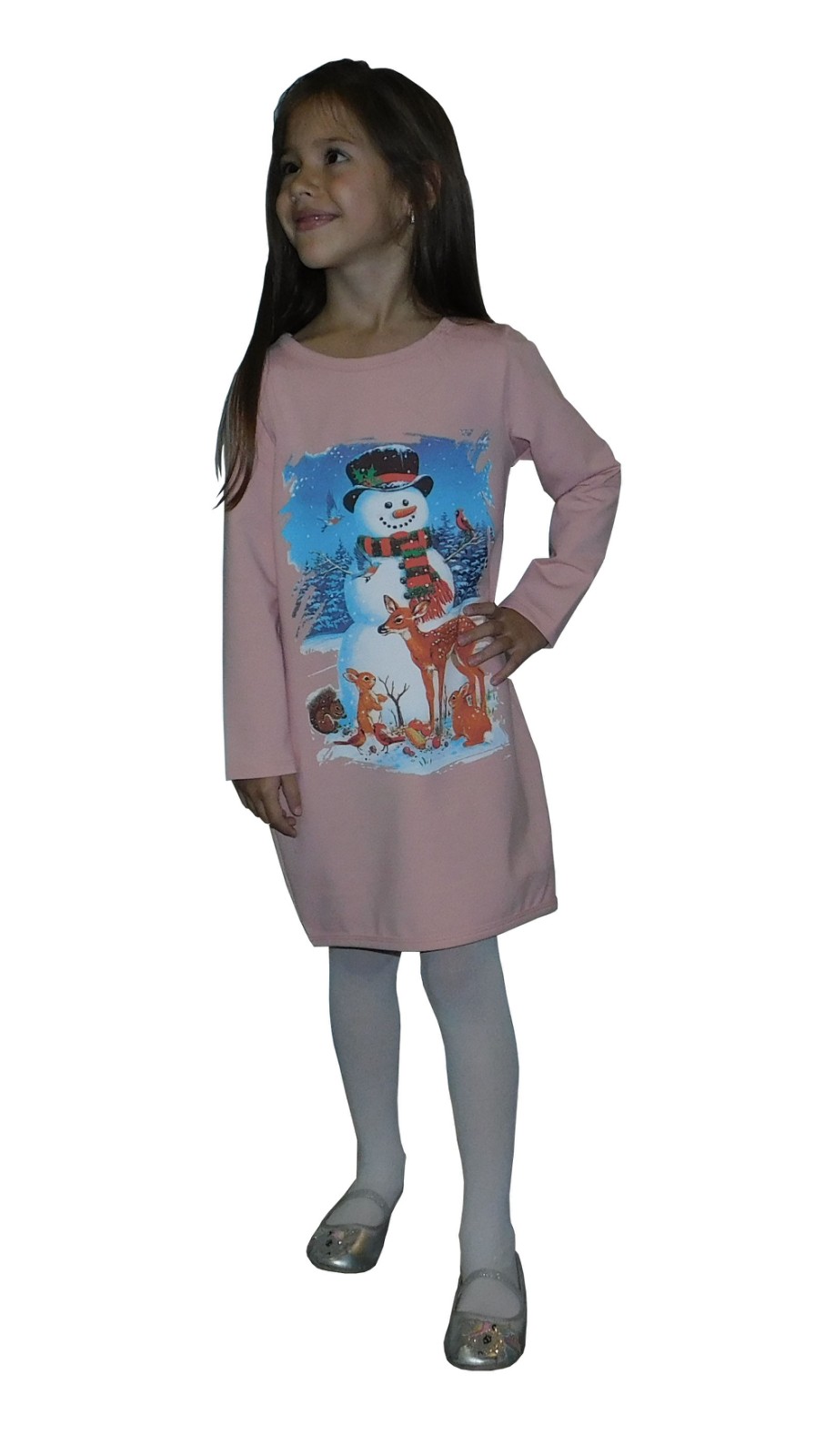 Коледна рокля Снежко